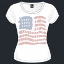 Tee-shirt USA blanc